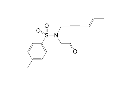 (E)-N-(Hex-4-en-2-yn-1-yl)-4-methyl-N-(2-oxoethyl)benzenesulfonamide