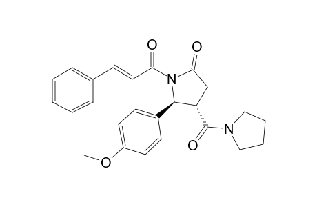 (4S,5S)-1-Cinnamoyl-5-(4-methoxyphenyl)-4-(pyrrolidine-1-carbonyl)pyrrolidin-2-one