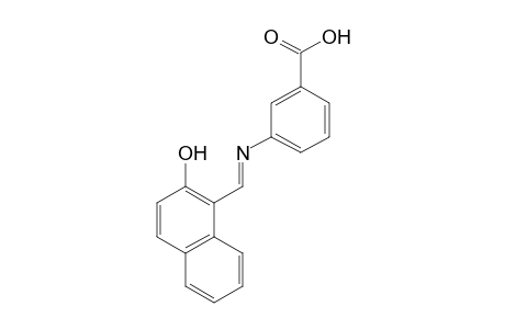 m-{[(2-hydroxy-1-naphthyl)methylene]amino}benzoic acid