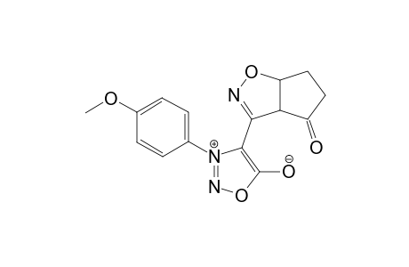 3-(4'-Methoxyphenyl)-4-(3a,5,6,6a-tetrahydrocyclopenta[d]isoxazol-4-on-3-yl)sydnone