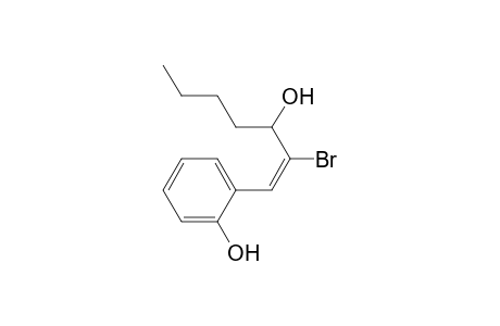 (E)-2-Bromo-1-(o-hydroxyphenyl)hept-1-en-3-ol