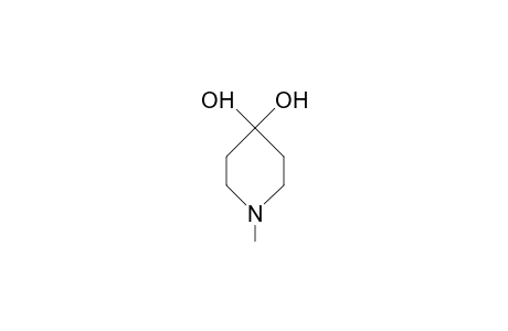 1-Methyl-4,4-dihydroxy-piperidine