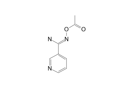 3-Pyridylamidoxime, o-acetyl-