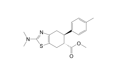 Methyl (5R*,6R*)-2-dimethylamino-5-(4-methylphenyl)-4,5,6,7-tetrahydrobenzothiazole-6-carboxylate