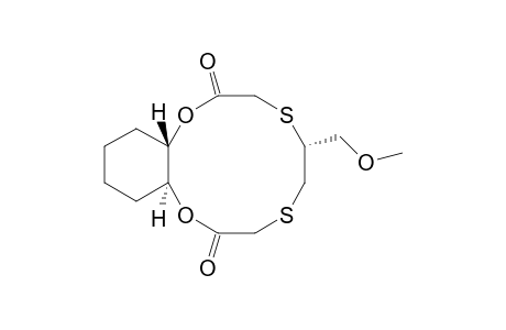 (1S*,6R*,12S*)-6-(Methoxymethyl)-1,12-(tetramethylene)-5,8-dithia-2,11-dioxacyclododecan-3,10-dione