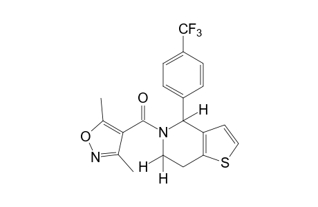 5-[(3,5-DIMETHYL-4-ISOXAZOLYL)CARBONYL]-4,5,6,7-TETRAHYDRO-4-(alpha,alpha,alpha-TRIFLUORO-p-TOLYL)THIENO[3,2-c]PYRIDINE