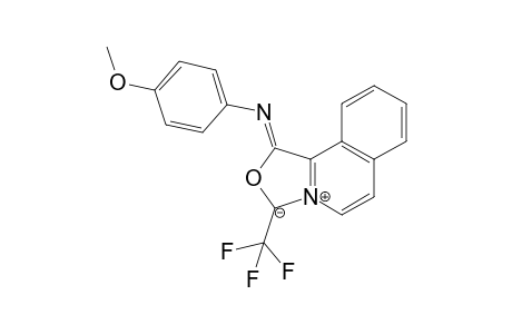 1- (4-Methoxyphenylimino)-3-(trifluoromethyl)-1,3-dihydrooxazolo[4,3-a]isoquinolin-4-ium-3-ide