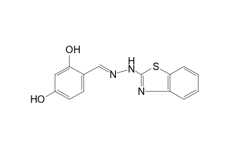 beta-resorcylaldehyde, (2-benzothiazolyl)hydrazone