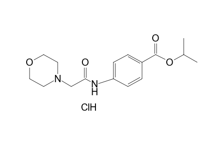 p-(2-morpholinoacetamido)benzoic acid, isopropyl ester, hydrochloride