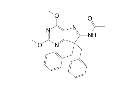 N-(7,7-dibenzyl-2,4-dimethoxy-pyrrolo[3,2-d]pyrimidin-6-yl)acetamide