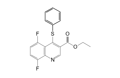 5,8-difluoro-4-(phenylthio)-3-quinolinecarboxylic acid, ethyl ester