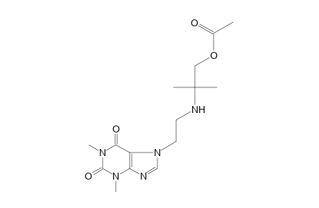 7-{2-[(1,1-dimethyl-2-hydroxyethyl)amino]ethyl}theophylline acetate (ester)