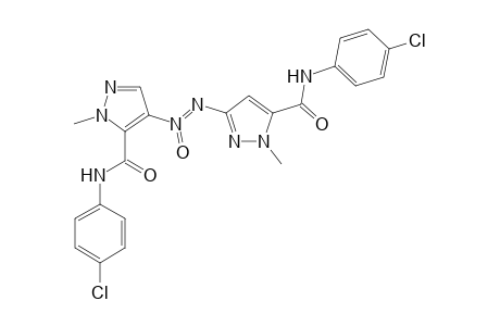 3,4'-Onn-azoxybis[N-(4-chlorophenyl)-1-methyl-5-pyrazolecarboxamide]