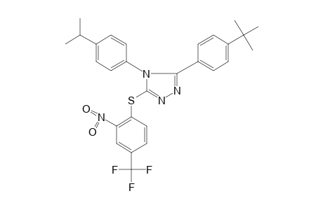 3-(p-tert-butylphenyl)-4-(p-cumenyl)-5-[(2-nitro-alpha,alpha,alpha-trifluoro-p-tolyl)thio]-4H-1,2,4-triazole