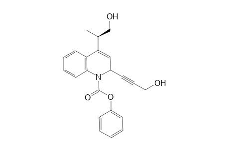 4-((R)-2-Hydroxy-1-methyl-ethyl)-2-(3-hydroxy-prop-1-ynyl)-2H-quinoline-1-carboxylic acid phenyl ester