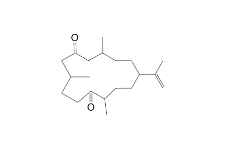 10-isopropenyl-3,7,13-trimethyl-cyclotetradecane-1,6-quinone