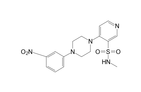 N-methyl-4-[4-(m-nitrophenyl)-1-piperazinyl]-3-pyridinesulfonamide