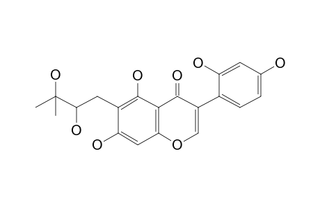 5,7-Dihydroxy-6-(2,3-dihydroxy-3-methylbutyl)-3-(2,4-dihydroxyphenyl)-4H-1-benzopyran-4-one