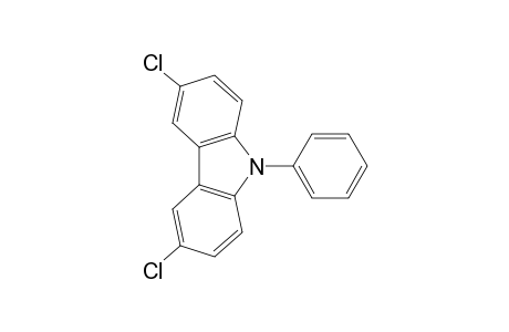 3,6-bis(Chloranyl)-9-phenyl-carbazole