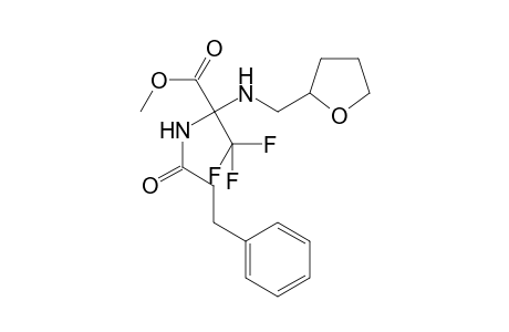 3,3,3-trifluoro-2-(2-oxolanylmethylamino)-2-[(1-oxo-3-phenylpropyl)amino]propanoic acid methyl ester