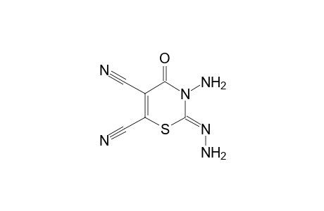 2-Hydrazino-3N-amino-5,6-dicyano-1,3-thazin-4-one