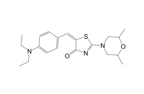 (5E)-5-[4-(diethylamino)benzylidene]-2-(2,6-dimethyl-4-morpholinyl)-1,3-thiazol-4(5H)-one