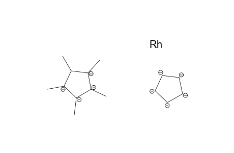 Rhodium, .pi.-cyclopentadienyl(1,2,3,4,5-pentamethyl-1,3-cyclopentadiene)-, endo-