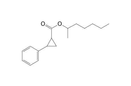 Cyclopropanecarboxylic acid, trans-2-phenyl-, hept-2-yl ester