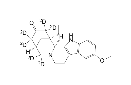 1,5-Methanoazocino[1',2':1,2]pyrido[3,4-b]indol-3(4H)-one-2,2,4,4,6,6 -D6, 1-ethyl-1,2,5,6,8,9,14,14b-octahydro-11-methoxy-, [1S-(1.alpha.,5.alpha.,14b.alpha.)]-