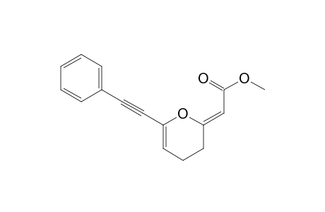 methyl (2Z)-2-[6-(2-phenylethynyl)-3,4-dihydropyran-2-ylidene]acetate