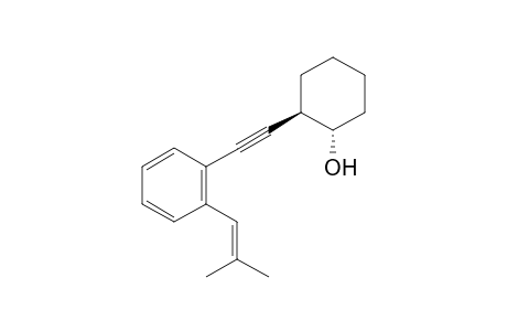 (1S*,2R*)-2-((2-(2-Methylprop-1-en-1-yl)phenyl)ethynyl)cyclohexanol