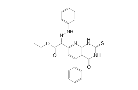 Ethyl 2-(2-phenylhydrazono)-2-(1,2,3,4-tetrahydro-4-oxo-5-phenyl-2-thioxopyrido[2,3-d]pyrimidin-7-yl)acetate