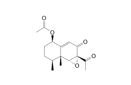 1.beta.-Acetoxy-6.alpha.,7.alpha.-epoxy-9-en-8-oxo-eremophil-11-nor-11-ketone