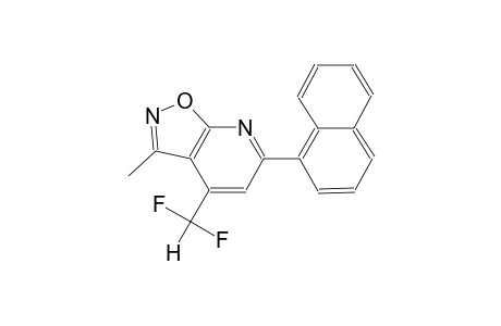 isoxazolo[5,4-b]pyridine, 4-(difluoromethyl)-3-methyl-6-(1-naphthalenyl)-