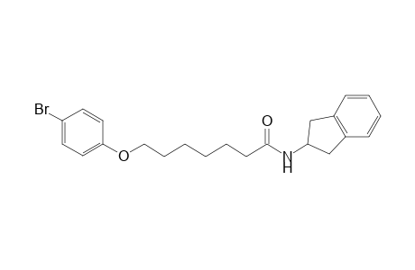 7-(4-Bromophenoxy)-N-(2,3-dihydro-1H-inden-2-yl)heptanamide