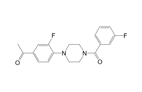 1-(3-Fluoro-4-[4-(3-fluorobenzoyl)-1-piperazinyl]phenyl)ethanone