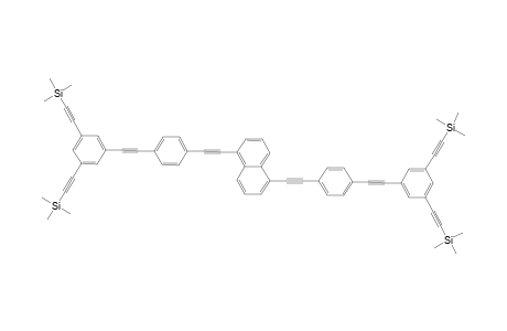 1,5-Bis{[(3,5-bis-trimethylsilylethynylphenyl)ethynylphenyl]ethynyl}naphthalene