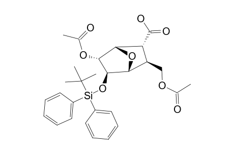 (+/-)-2-EXO-(TERT.-BUTYL-DIPHENYL-SILANYLOXY)-3-ENDO-ACETYL-6-EXO-ACETOXYMETHYL-7-OXA-BICYCLO-[2.2.1]-HEPTAN-5-YLCARBOXYLIC-ACID