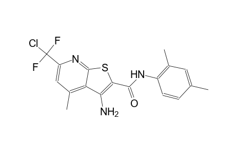 3-amino-6-[chloro(difluoro)methyl]-N-(2,4-dimethylphenyl)-4-methylthieno[2,3-b]pyridine-2-carboxamide