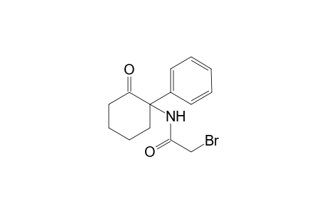 2-bromo-N-(2-oxo-1-phenyl-cyclohexyl)acetamide