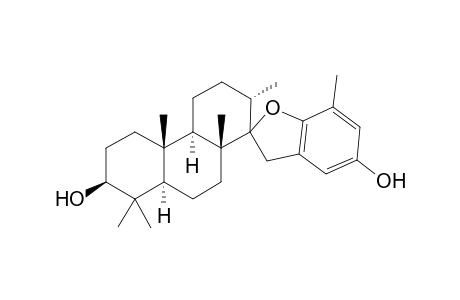 (3.beta.,5.alpha.,13.alpha.)-14,17-Epoxy-4,4,8-trimethyl-16,24-cyclo-13,17-secochola-16,20(22)-23-trien-3,23-diol(Stypodiol 1)