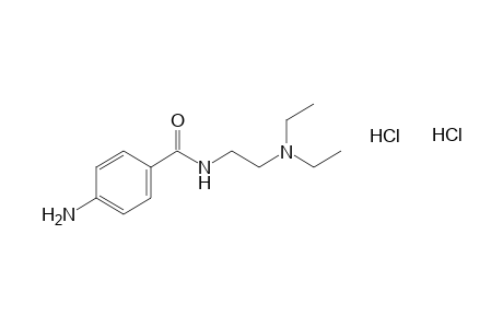 p-amino-N-[2-(diethylamino)ethyl]benzamide, dihydrochloride