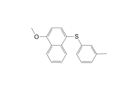 (1-methoxynaphthalen-4-yl)(m-tolyl)sulfane