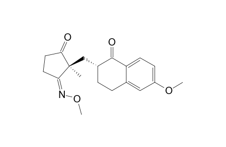 (1'SR,2RS)-6-methoxy-2-[(1'-methyl-2',5'-dioxocyclopentyl)methyl]3,4-dihydronaphthalen-1(2H)-one (Z)-2'-O-methyloxime