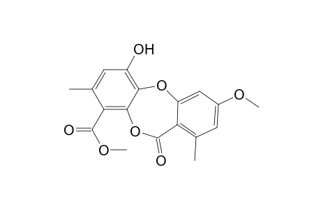 11H-Dibenzo[b,e][1,4]dioxepin-9-carboxylic acid, 6-hydroxy-3-methoxy-1,8-dimethyl-11-oxo-, methyl ester