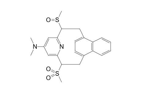 [2](1,4)Naphthaleno[2](2,6)pyridinophane, 17-(dimethylamino)-1-methylsulfinyl-12-methylsulfonyl-