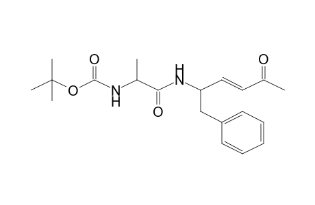 3-Hexen-2-one, (5S)-5-[(t-butoxycarbonyl-(R)-alanyl)amino]-6-phenyl-