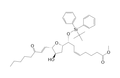 5-Octenoic acid, 8-[[(1,1-dimethylethyl)diphenylsilyl]oxy]-8-[tetrahydro-4-hydroxy-5-(3-oxo-1-octenyl)-2-furanyl]-, methyl ester, [2S-[2.alpha.(5Z,8S*),4.beta.,5.alpha.(E)]]-