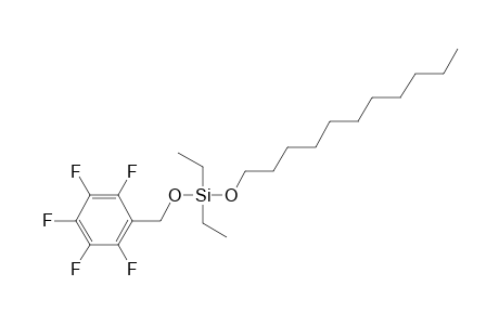 Silane, diethyl(pentafluorobenzyloxy)undecyloxy-