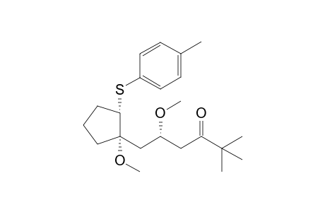 (S)-5-Methoxy-6-((1S,2S)-1-methoxy-2-p-tolylsulfanyl-cyclopentyl)-2,2-dimethyl-hexan-3-one